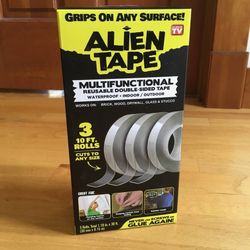 NIB Alien Tape Box of 3 10 Ft. Rolls