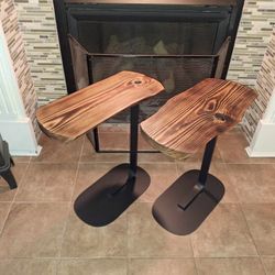 Custom Laptop Side Tables Rustic