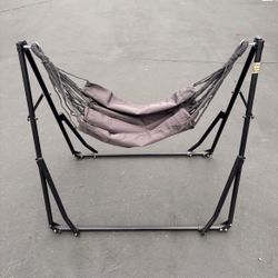 XMAS Sale!! $50! New Portable Hammock with Stand Included 500lbs Weight Capacity. Comes With Portable Carrying Bag. Navy Blue, Beige,Black,Gray