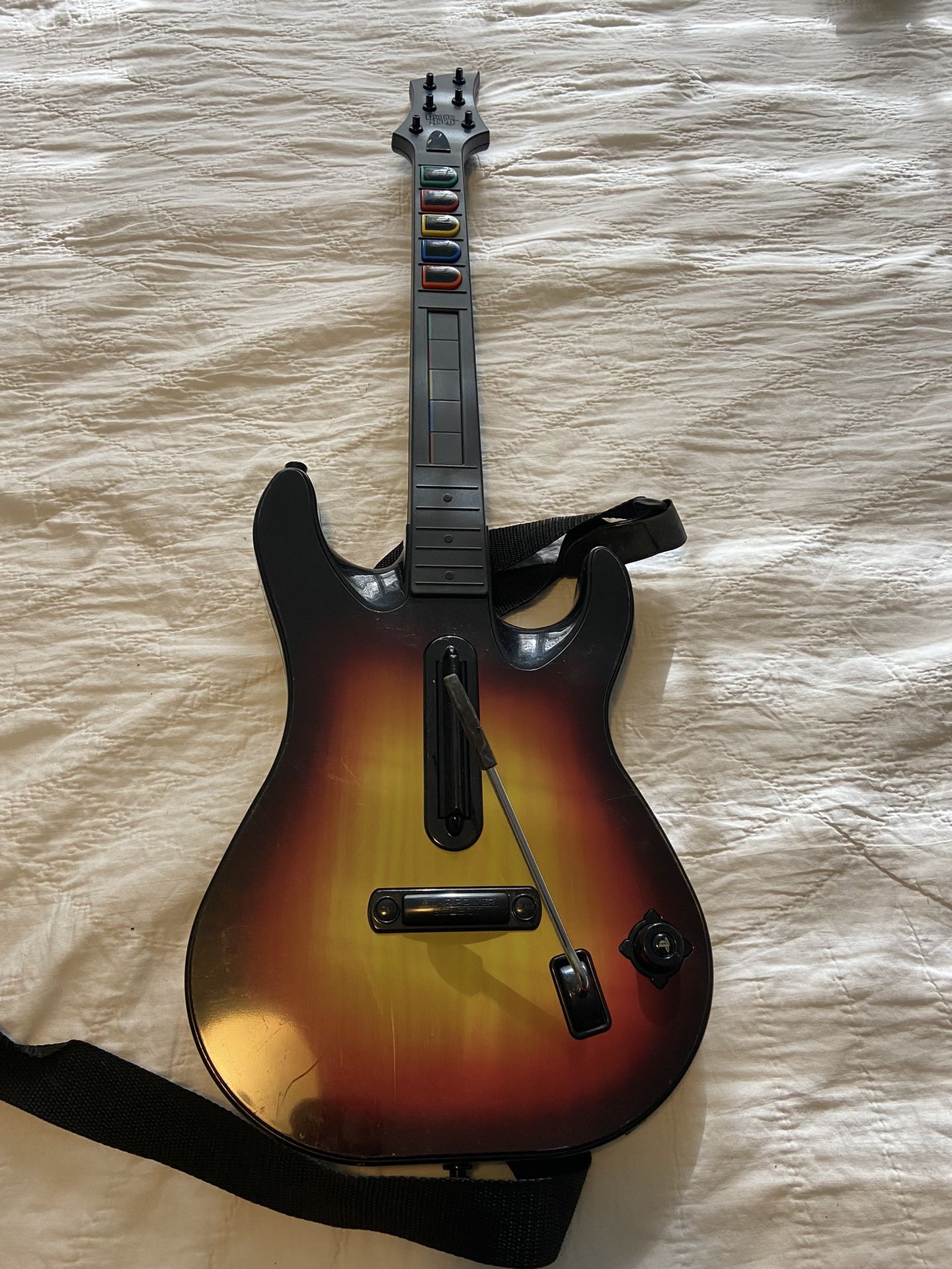 PS3 PlayStation 3  Guitar Hero World Tour Guitar Sunburst Wireless Guitar Controller