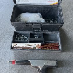 Powder-Puff actuated nail gun