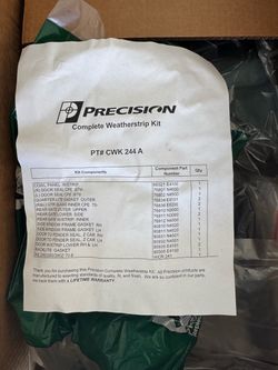 Weatherstrip kit rubber seal set for 280z