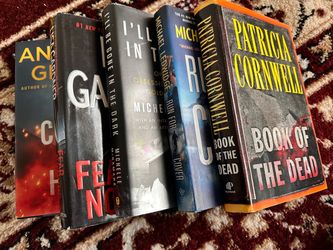 Lot of 5 Hardcover Thriller Novels