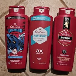 3 Old Spice Body Wash Old Spice