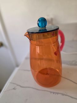 Colorful Acrylic Pitcher / Retro Modern Plastic Carafe