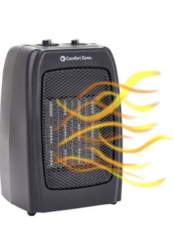 Comfort Zone CZ442E Personal Energy Save Ceramic Heater - 1500W Portable with Adjustable Thermostat