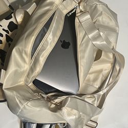 Pearl White Performance Gym Bag