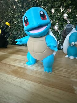 3D Printed Squirtle Figure – Pokémon Fan Collectible