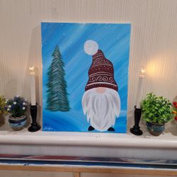 Painting "Winter Gnome"