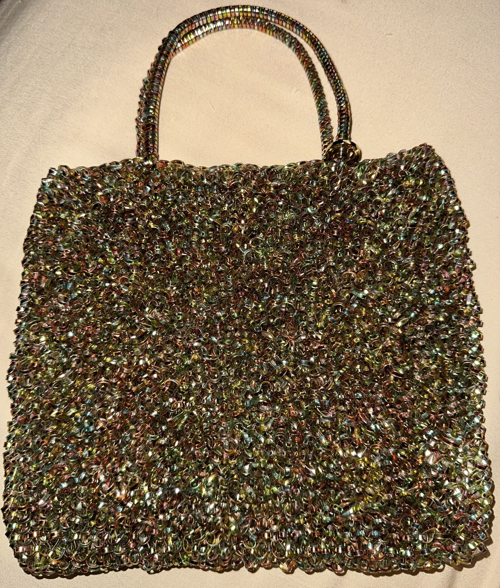 ANTEPRIMA Small Wire Rainbow Multi-Color Bag 9” X 8”
