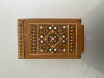 Handmade Wooden Cigarette Box 
