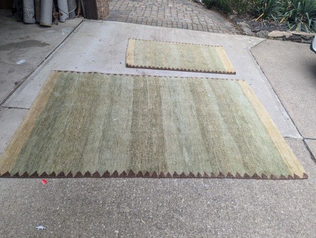 Pottery Barn Wool Rugs - Matching Set
