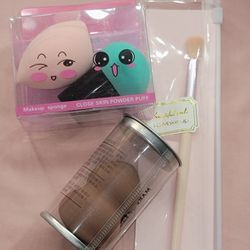 Beauty blenders and Makeup brush