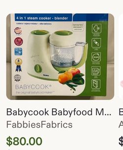 Baby cook baby food steamer and blender.