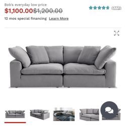 Dream Gray Modular Reclining Sofa