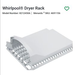 Whirlpool Dryer Rack