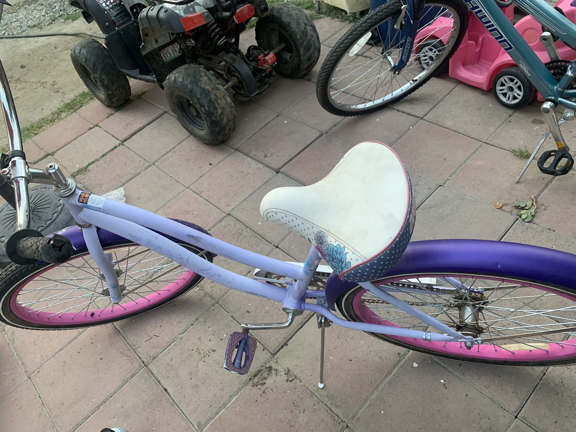 beach cruiser bike size 24”