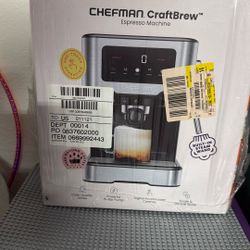 Unopened Box Cheftman Craft Brew Espresso Machine 