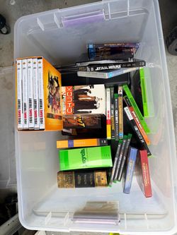 Box of DVDs