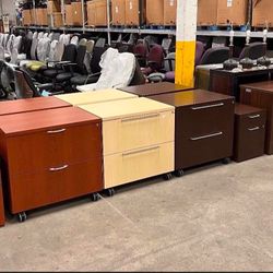 2 Drawers Herman Miller Mobile Vertical &  Lateral Filing Cabinets 30”x 22”x30” height 