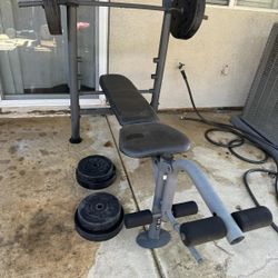 Weight Machine  Weights Included 