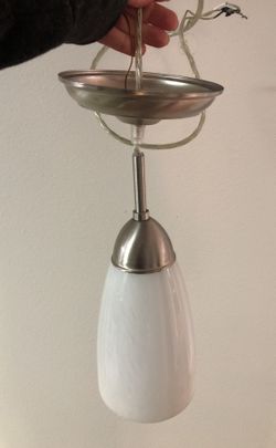 2 hanging lamps