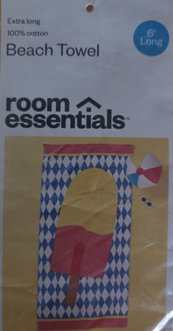 Beach Towels (Pack Of 2) Ice Cream Design. 