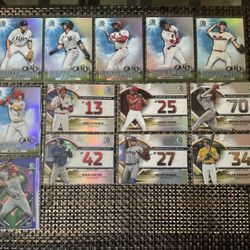 27 MLB Baseball Cards Bowman Chrome/Optic Mythical Cards 