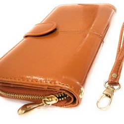 Women Leather Wallet Brown