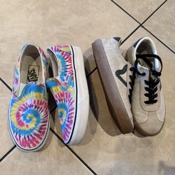 Women Vans Tie Dye (size5) Others Size (5.5) Take Both For $10