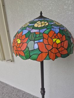 Tiffany-style floor lamp
