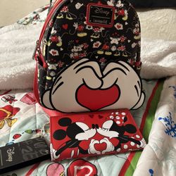 Mickey & Minnie Mouse Loungfly Backpack 