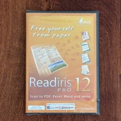 IRIS READIRIS PRO 12 SOFTWARE PRO-BE1-002767 - NEW