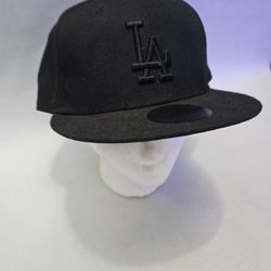 NEW Los Angeles Dodgers 7 1/2 Hat All Black LA Logo Cap 59Fifty  Era LA Ohtani