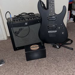 LTD Electric Guitar + Fender Amp
