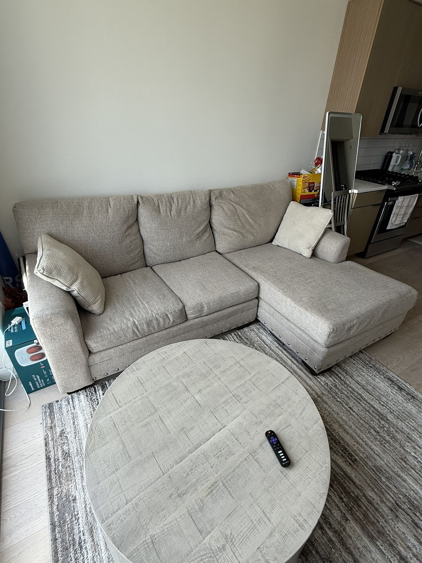 Beige Couch From Bob’s Furniture