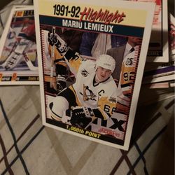 Mario Lemieux Rookie 1000, Point Card 