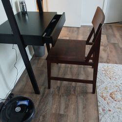 Crate And Barrel Solid Wood Desk And Chair