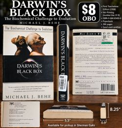Darwin’s Black Box – Michael J. Behe – 1998 Touchstone Edition
$8 OBO
