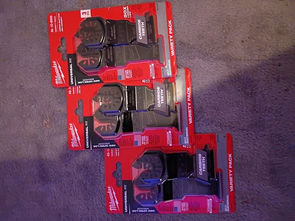 Milwaukee Oscillating Blade Kit 3pc