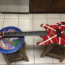 Vintage kids guitar. Had repair on neck. Holds tune, plays and sounds good.