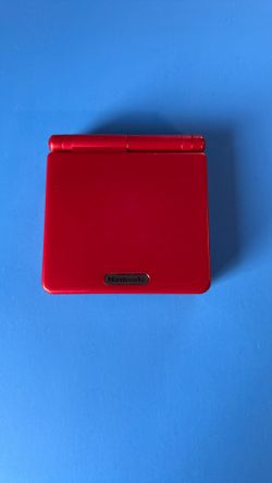Nintendo Advance SP Flame Red Color Ags 001