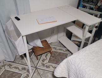 White desk