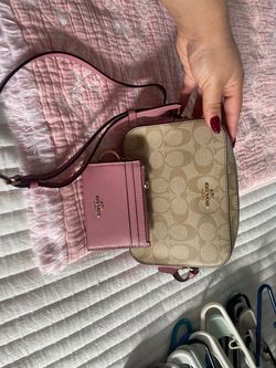 Coach Signature Crossbody Bag and Card Wallet Set