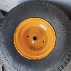 2 New 20x8.00-8 Rear Riding  Mower Tires On Rims 
