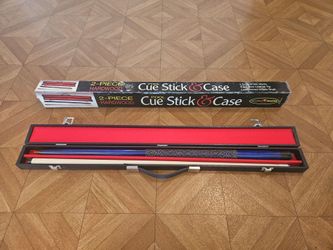Pool Cue Stick and Case: Like-new (billiards)