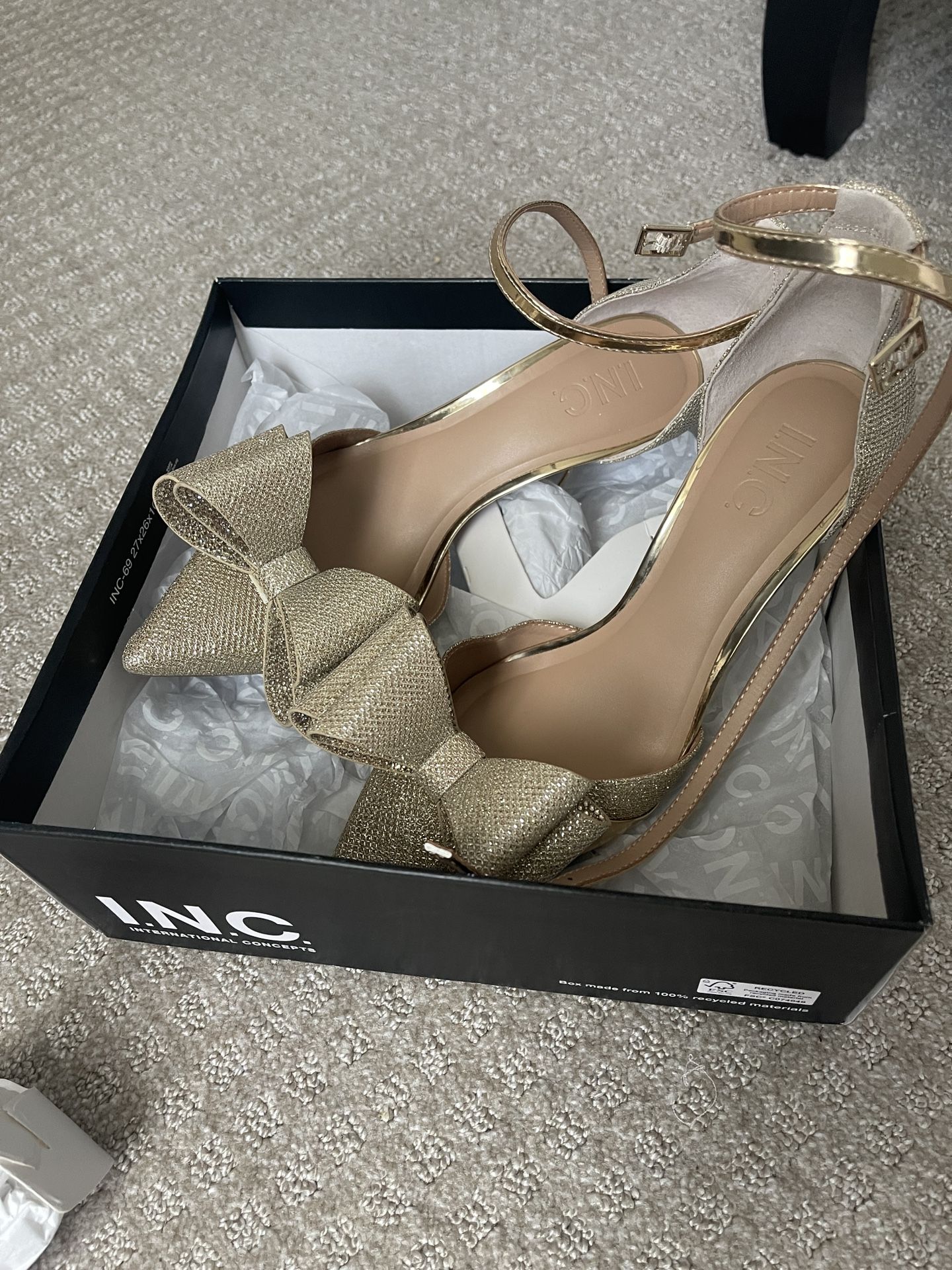 Brand Gold High Heels 8.5