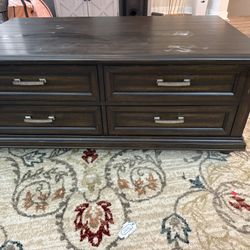 Brown Wooden Coffee Table 