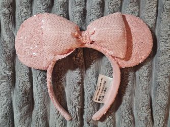 Disney Minnie Mouse Pink Sequin Ear Headband
