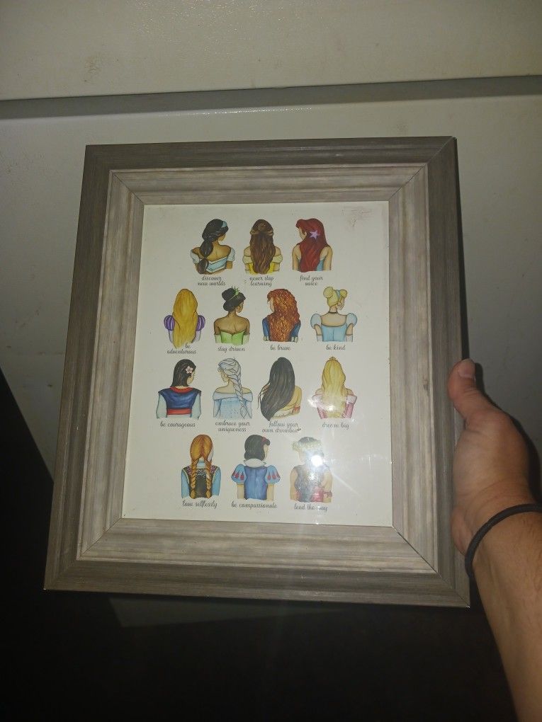 Disney Princesses Framed Wall Decor